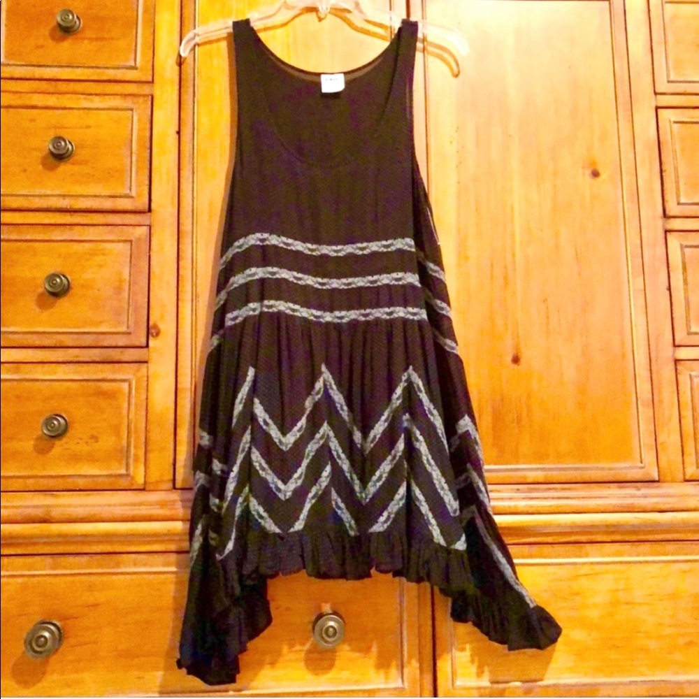 🌺🎉HP🎉🌺 NWOT Free People Voile & Lace Trapeze Slip Dress - Picture 11 of 16